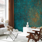 Azure Mirror Abstract Texture Wall Mural
