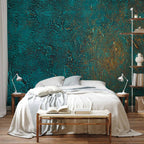 Azure Mirror Abstract Texture Wall Mural