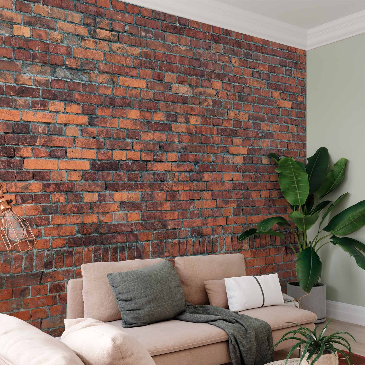 Red Brick Vintage Texture Wall Mural