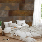 Golden Geometric Texture Wall Mural