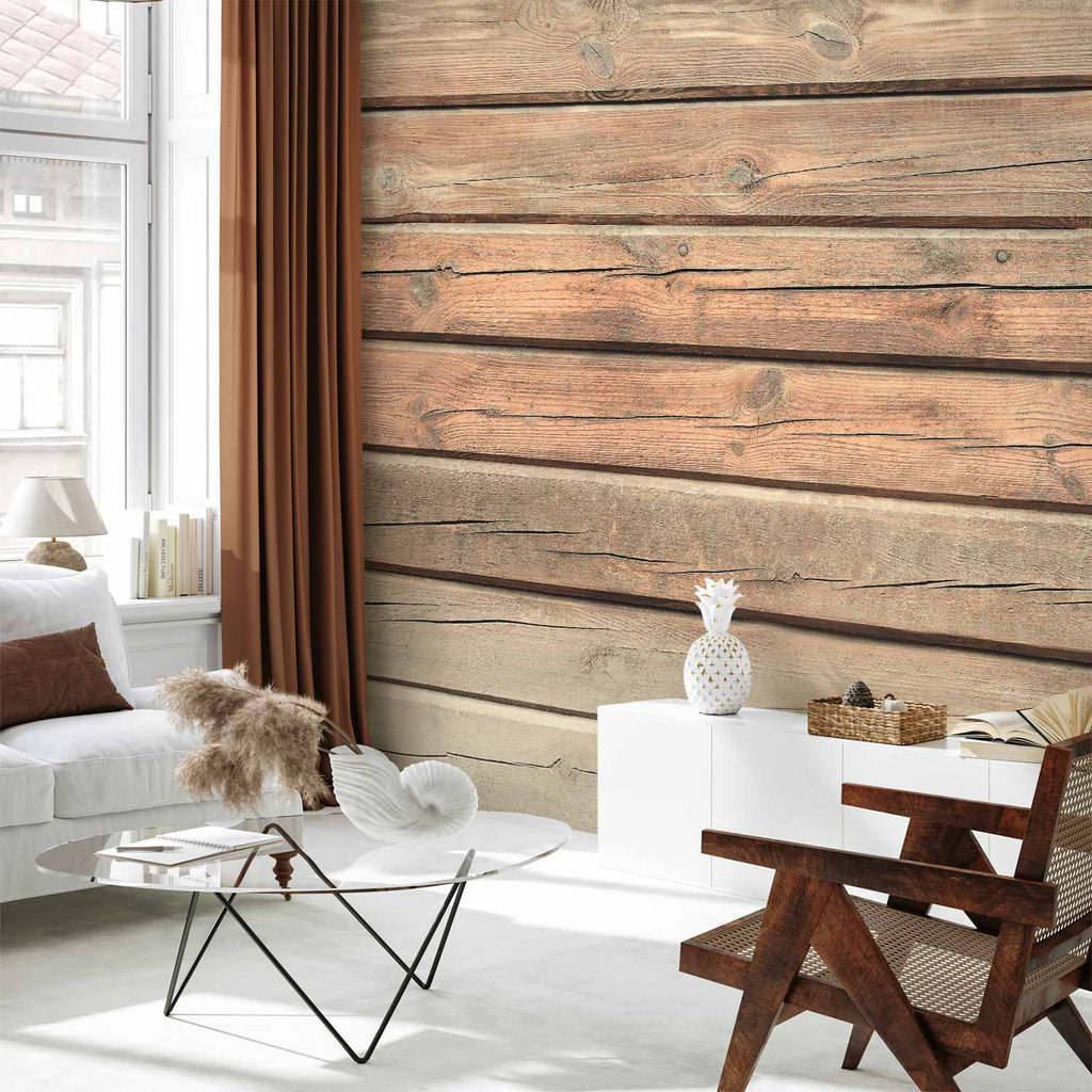 Old Pine Wood Texture Rustic Wall Mural
