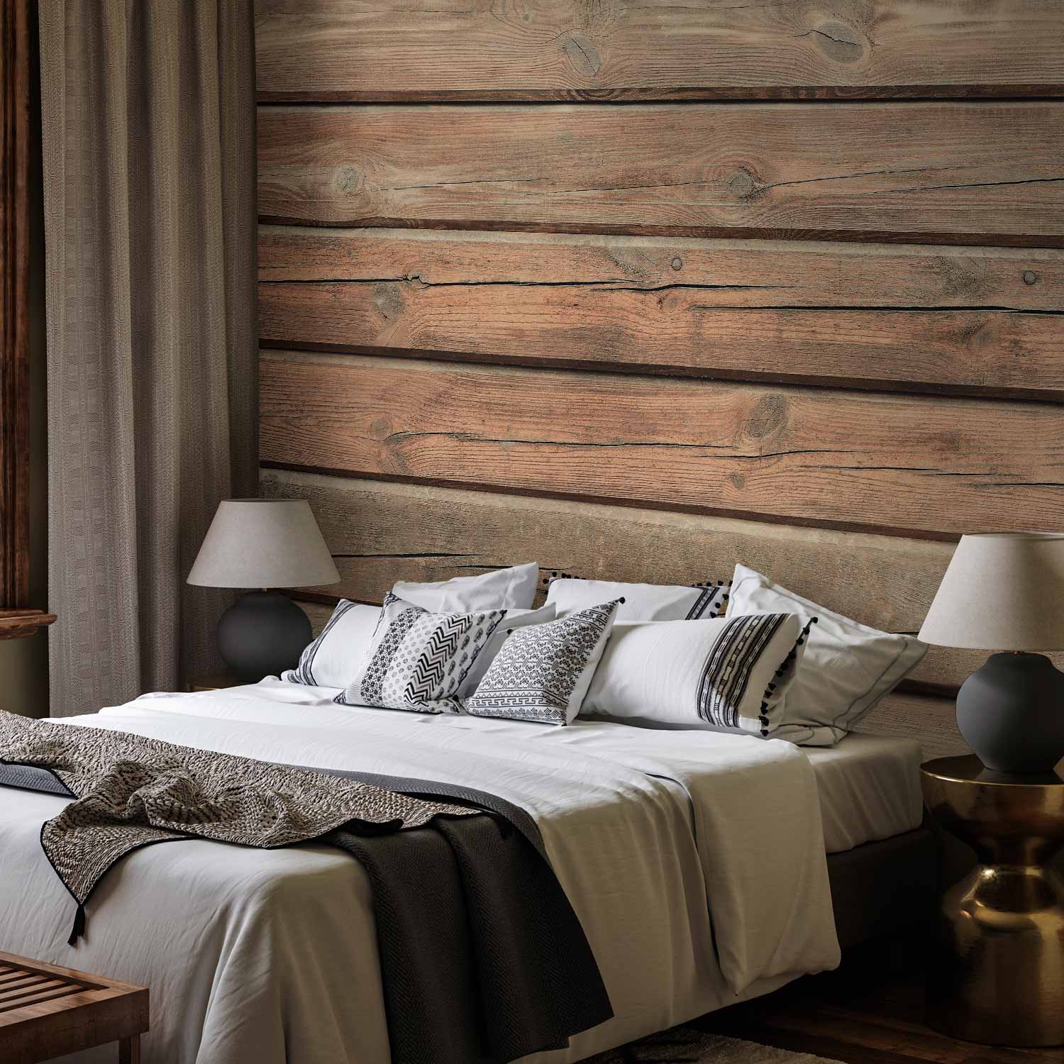 Old Pine Wood Texture Rustic Wall Mural