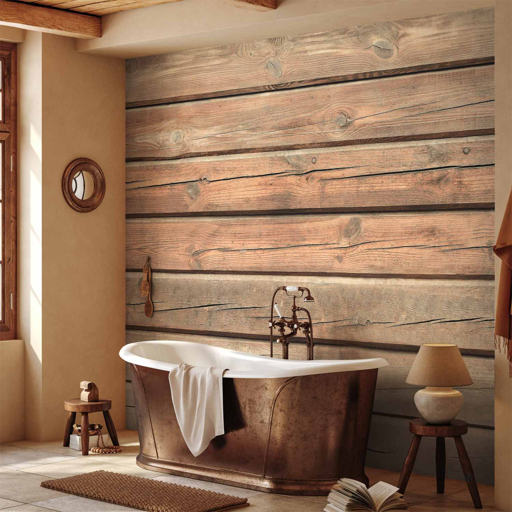 Old Pine Wood Texture Rustic Wall Mural