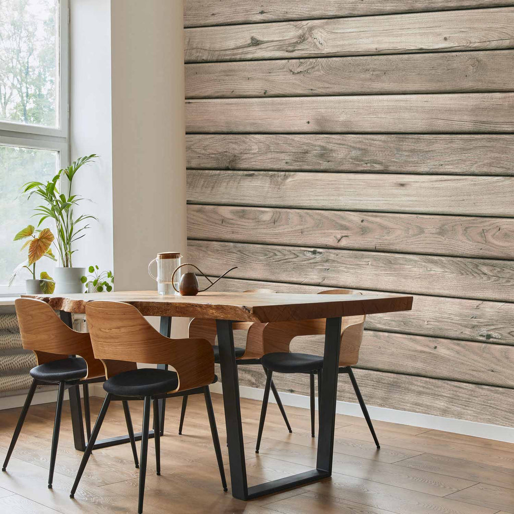 Rustic Wood Texture Pattern Wall Mural
