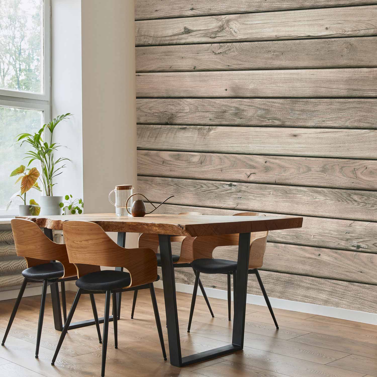 Rustic Wood Texture Pattern Wall Mural