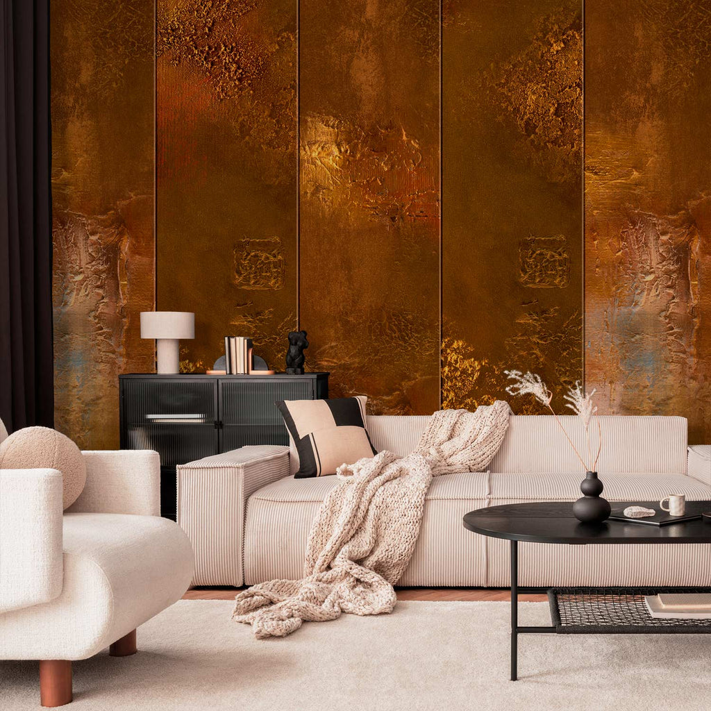 Kingdom of Gold Textured Pattern Wallpaper