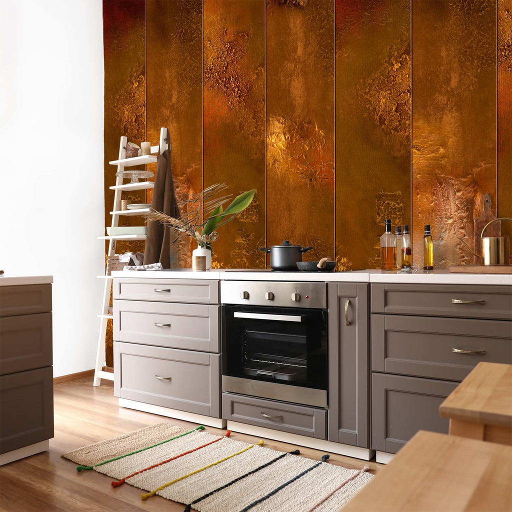 Kingdom of Gold Textured Pattern Wallpaper