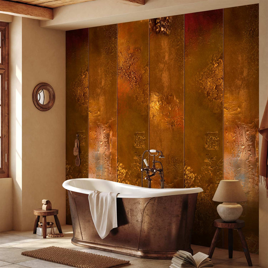 Kingdom of Gold Textured Pattern Wallpaper