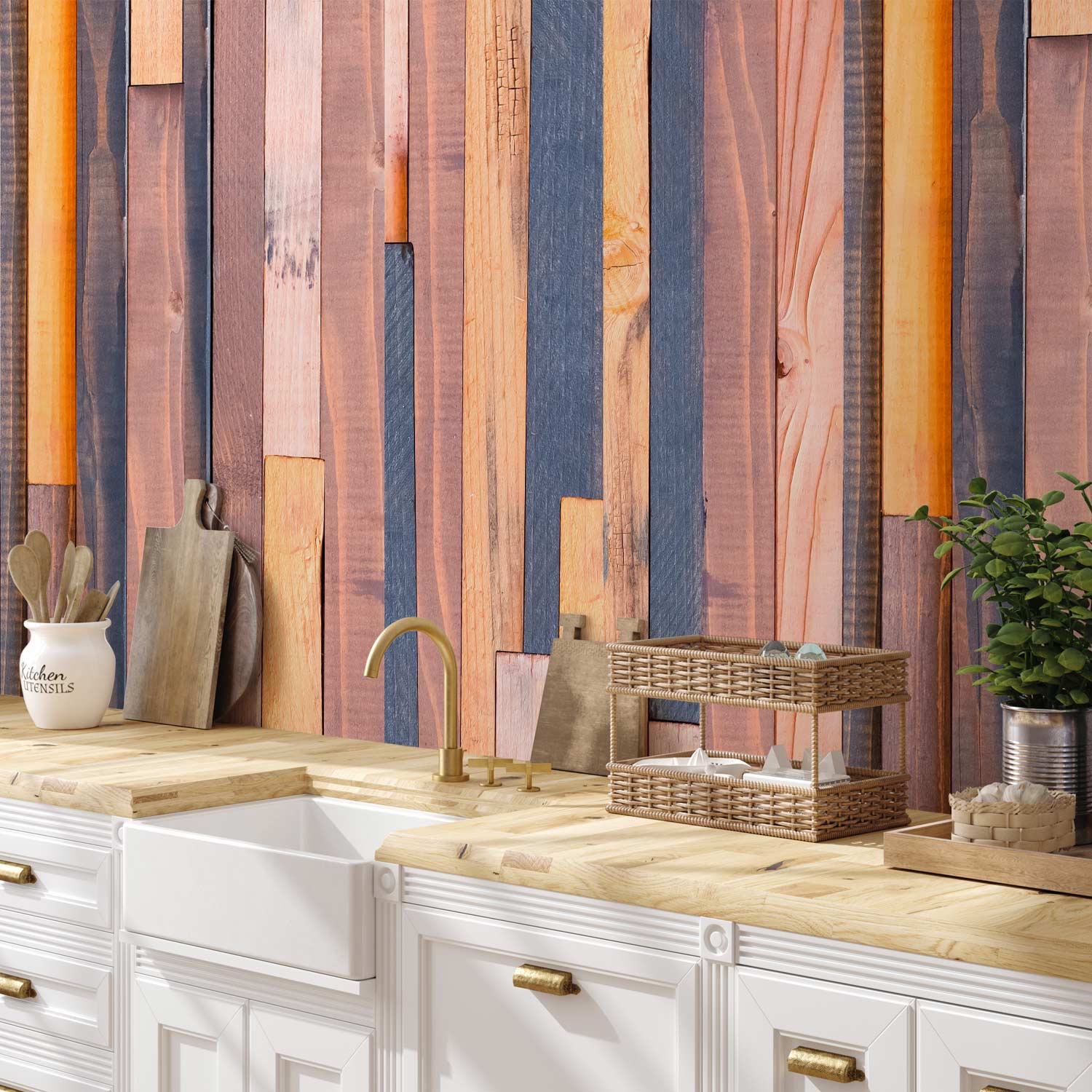 Rustic Wood Texture Wallpaper