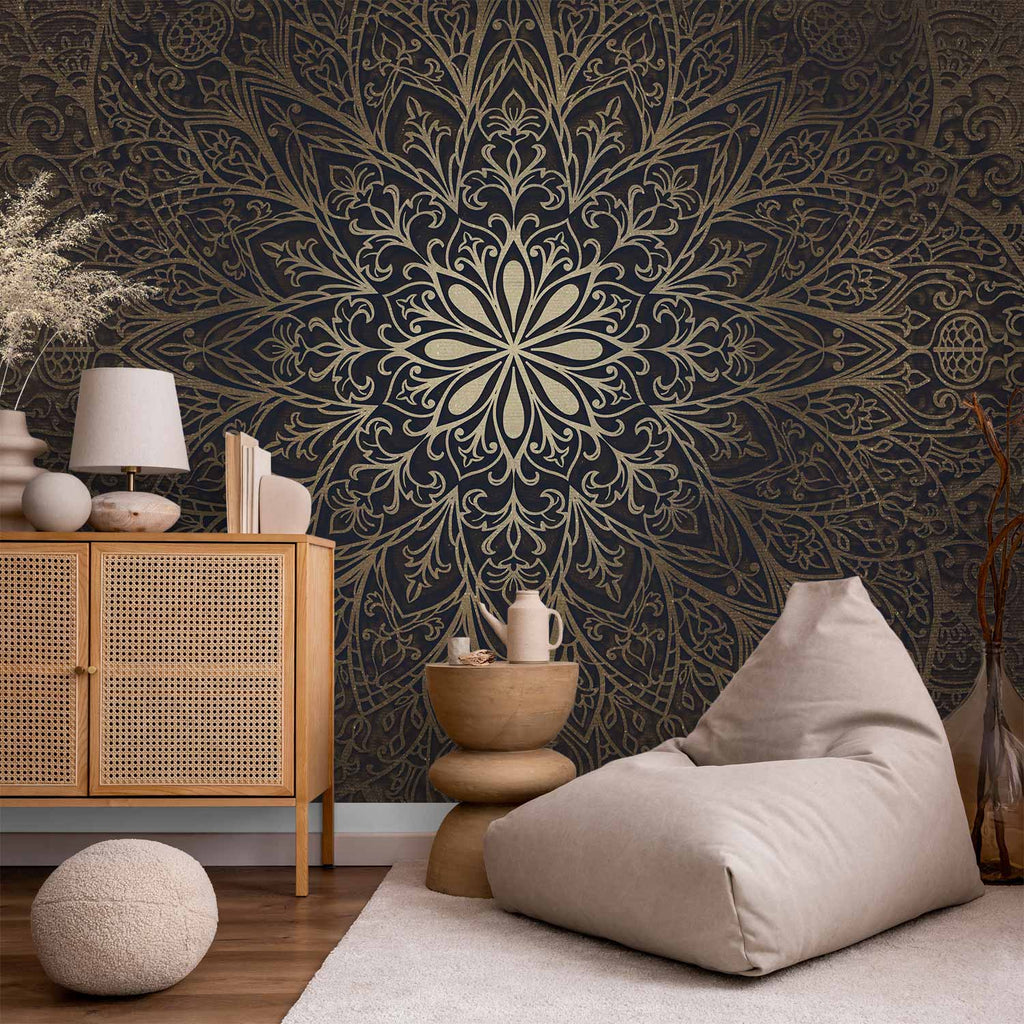 Oriental Geometric Mandala Wall Mural