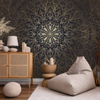 Oriental Geometric Mandala Wall Mural