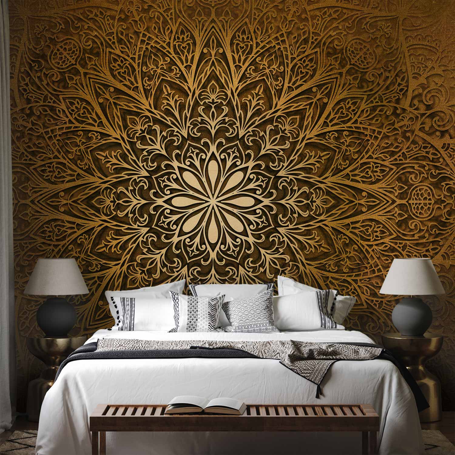 Sacred Circle Mandala Geometric Wall Mural