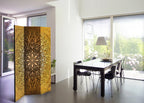 Sacred Circle Mandala Pattern 3-Panel Room Divider