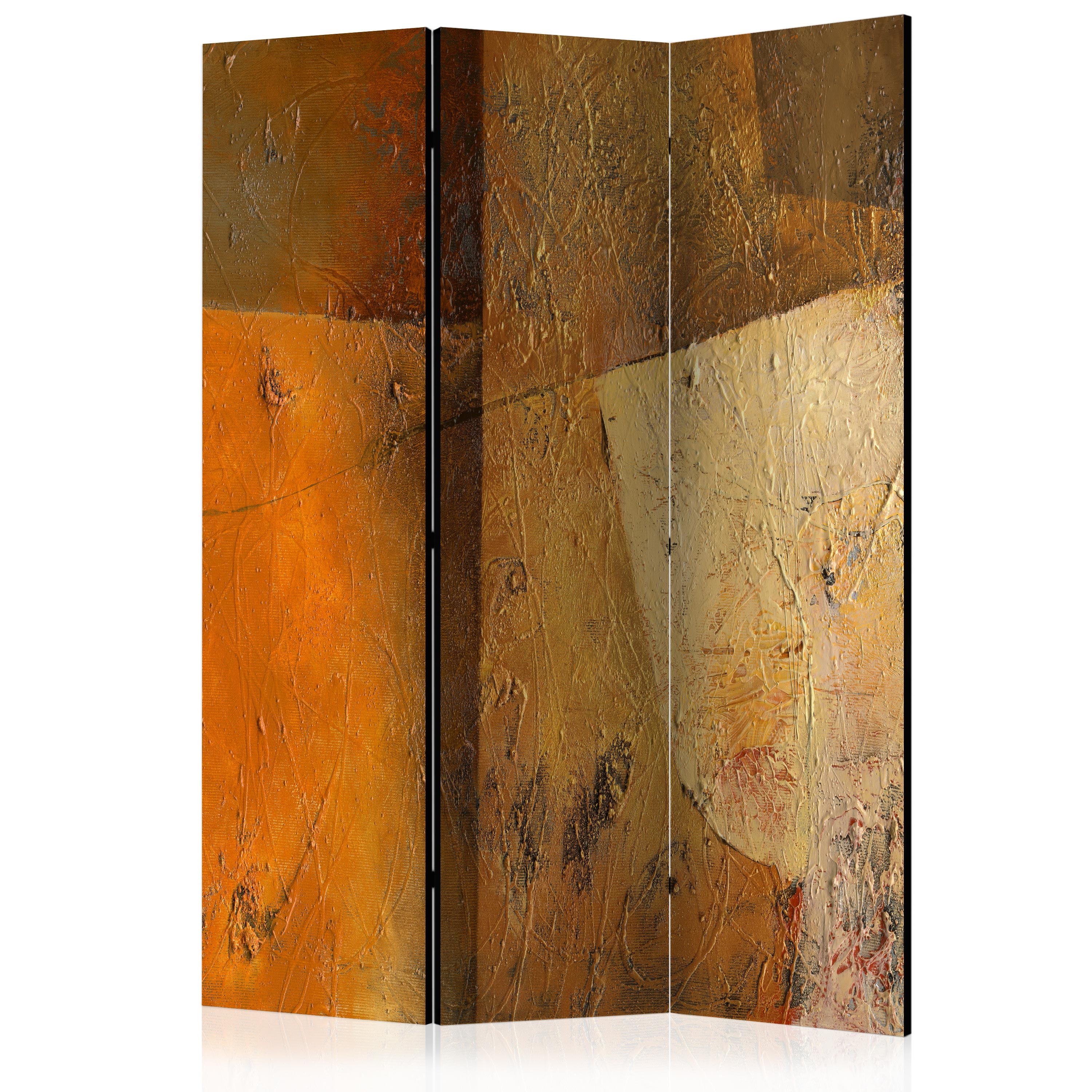 Abstract Texture Modern 3-Panel Room Divider