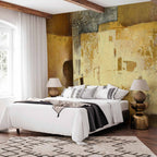 Golden Abstract Modern Wall Mural