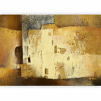 Golden Abstract Modern Wall Mural