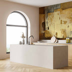 Golden Abstract Modern Wall Mural