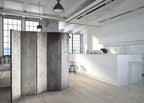 Grey Concrete Texture Urban 5-Panel Room Divider