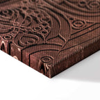 Amber Mandala Pattern Canvas Print