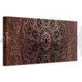 Amber Mandala Pattern Canvas Print