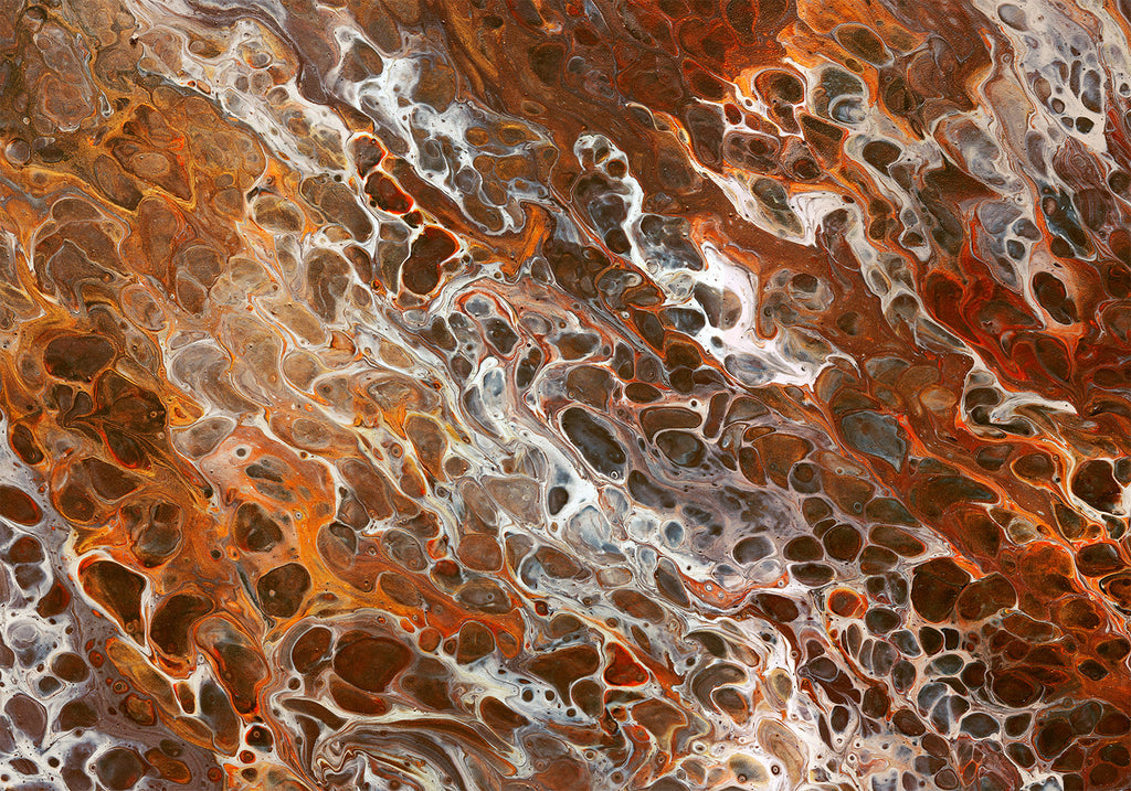 Wandbild – Braune Krater