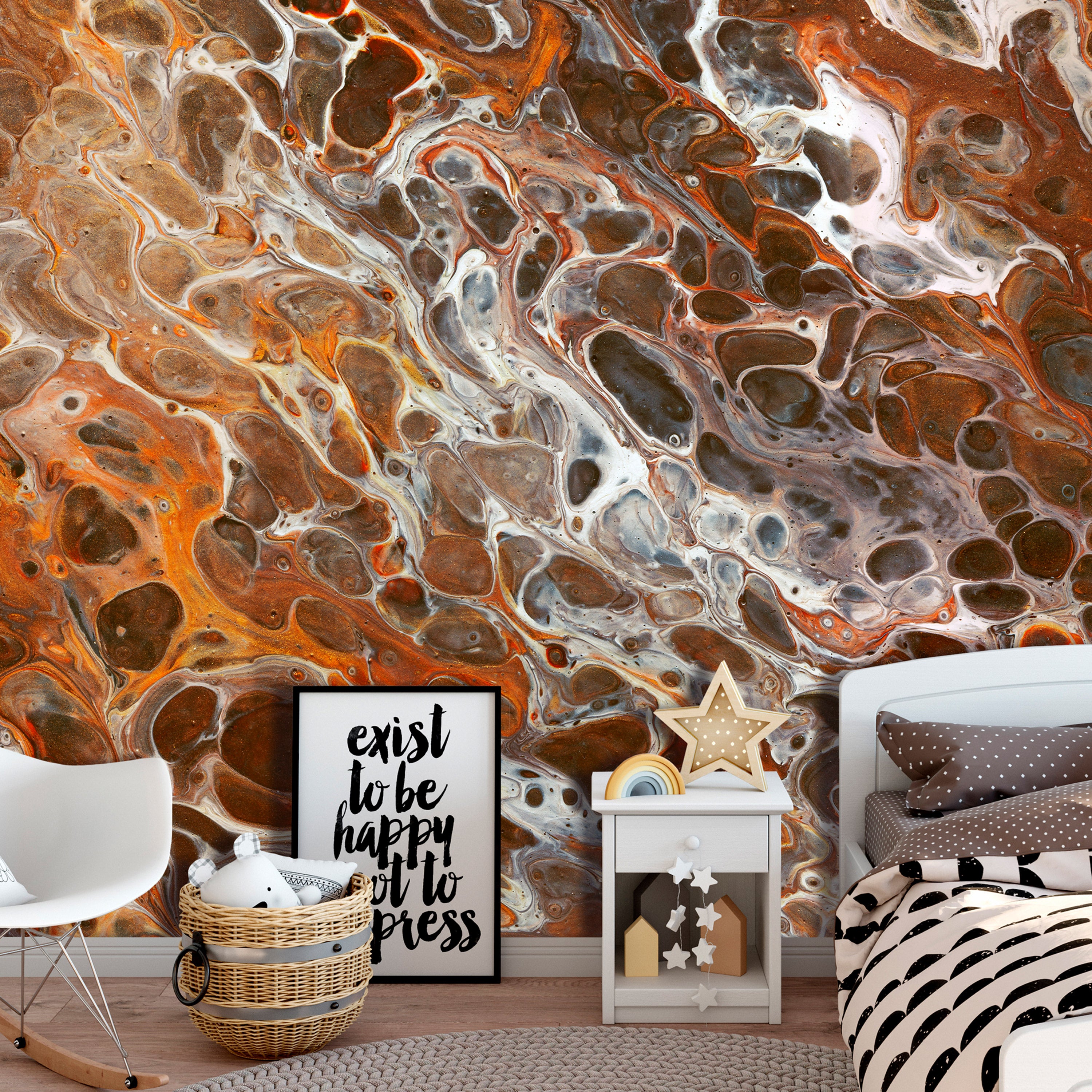 Wall Mural - Brown Craters