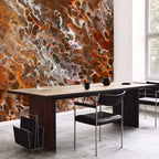 Brown Crater Texture Abstract Wall Mural