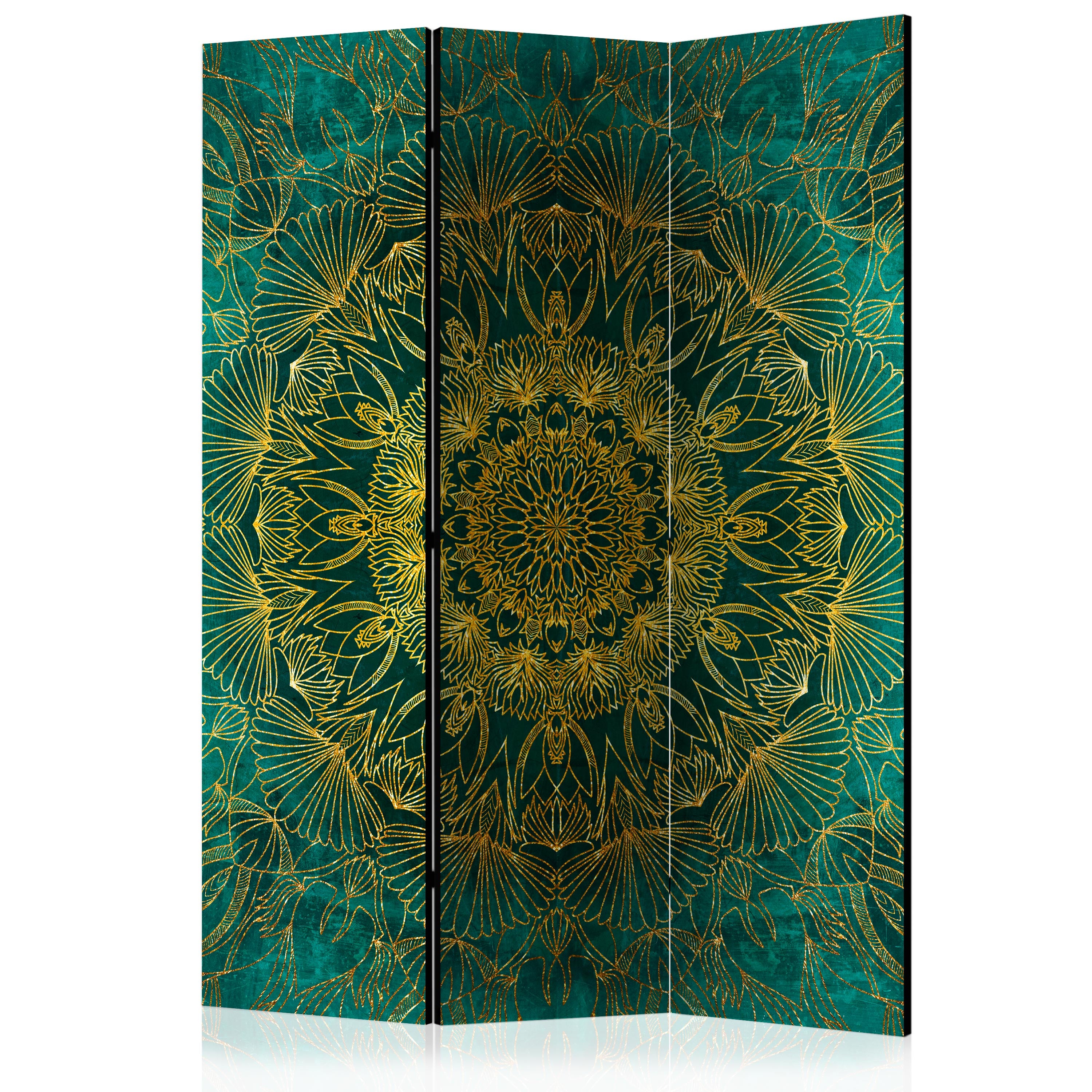 Royal Mandala Zen 3-Panel Room Divider