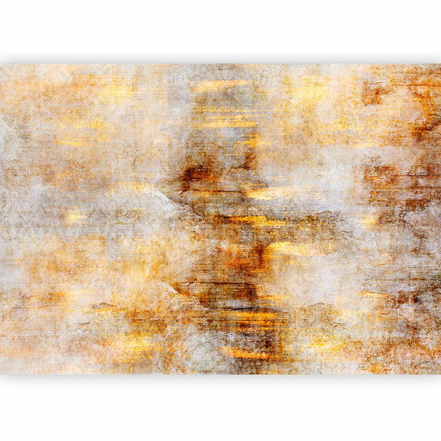 Golden Abstract Texture Wall Mural
