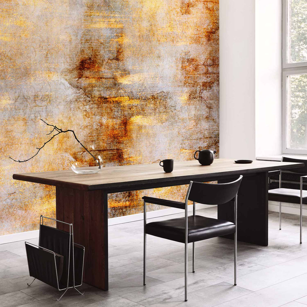 Golden Abstract Texture Wall Mural