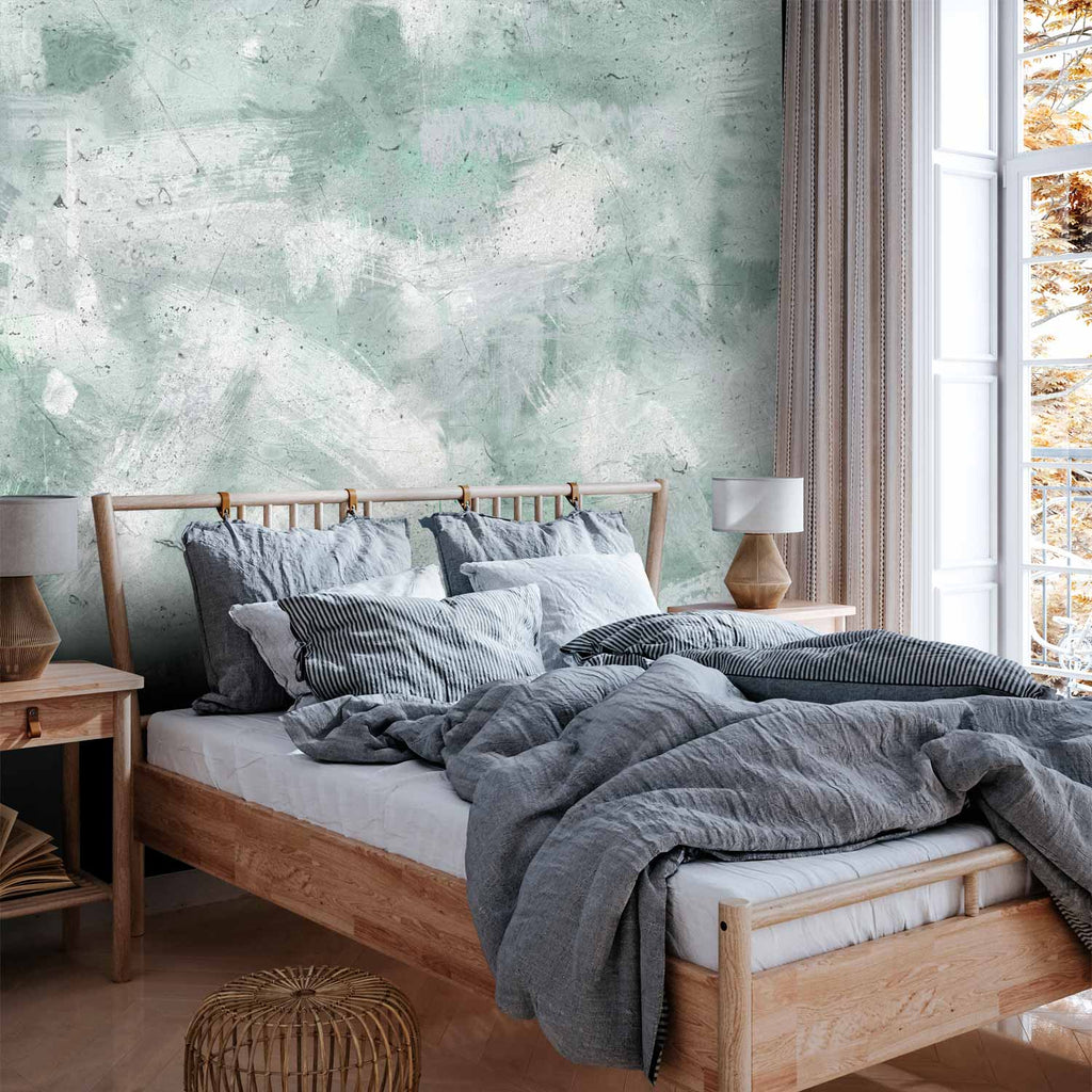 Mint Abstract Texture Wall Mural