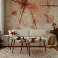 Pink Abstract Pattern Wall Mural
