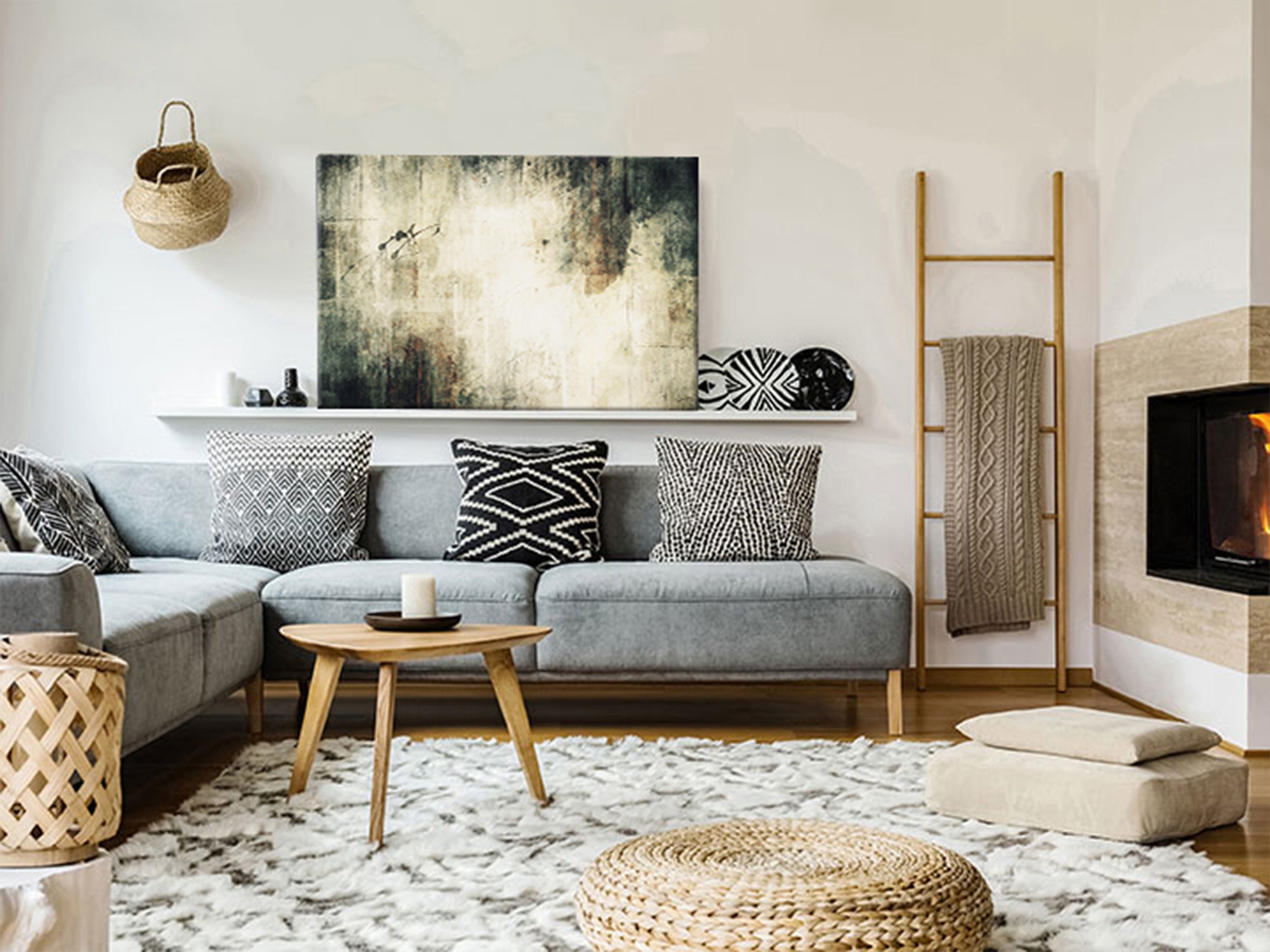 Canvas Print Abstract Foggy Memories