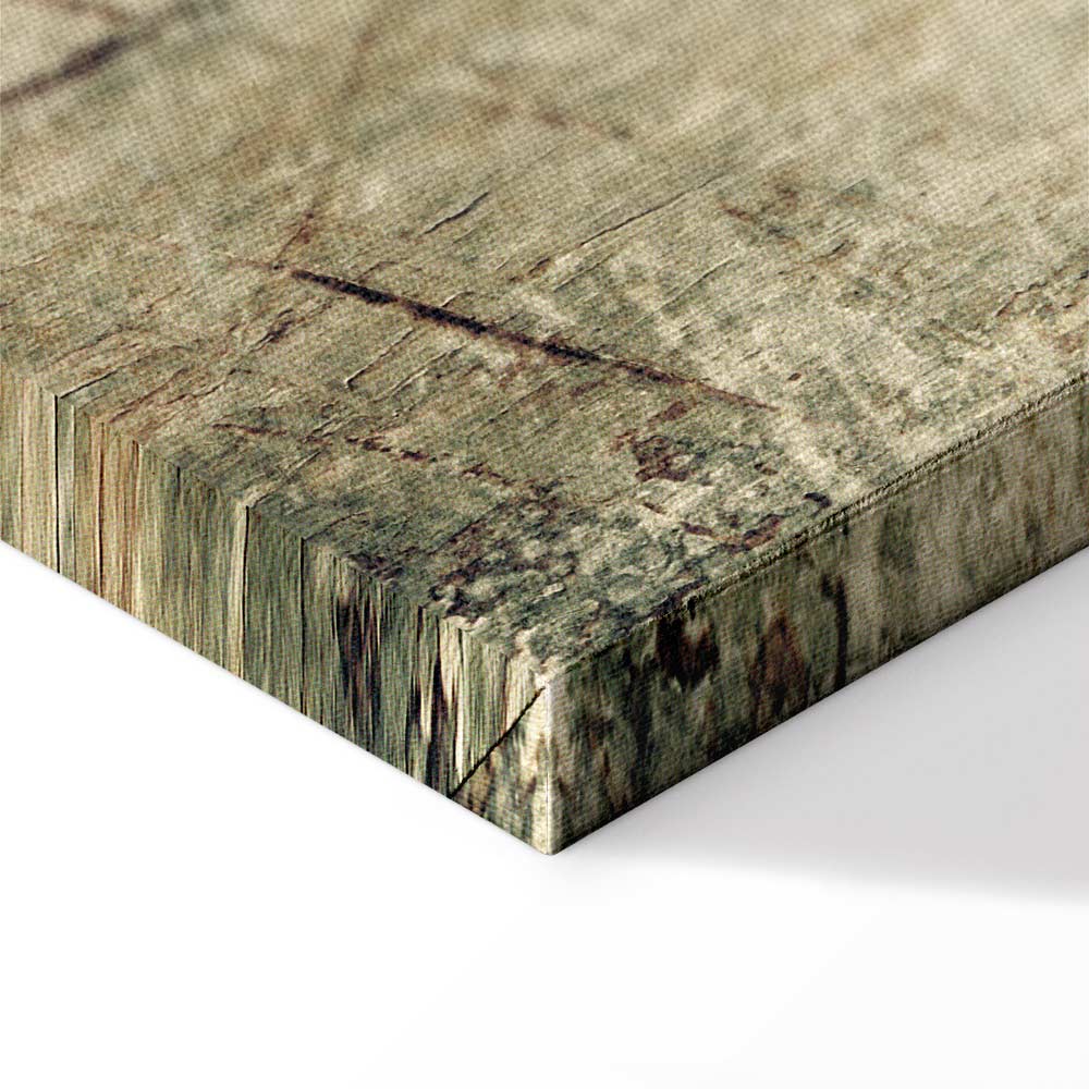 Foggy Abstract Grey Canvas Print