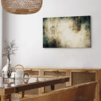 Foggy Abstract Grey Canvas Print