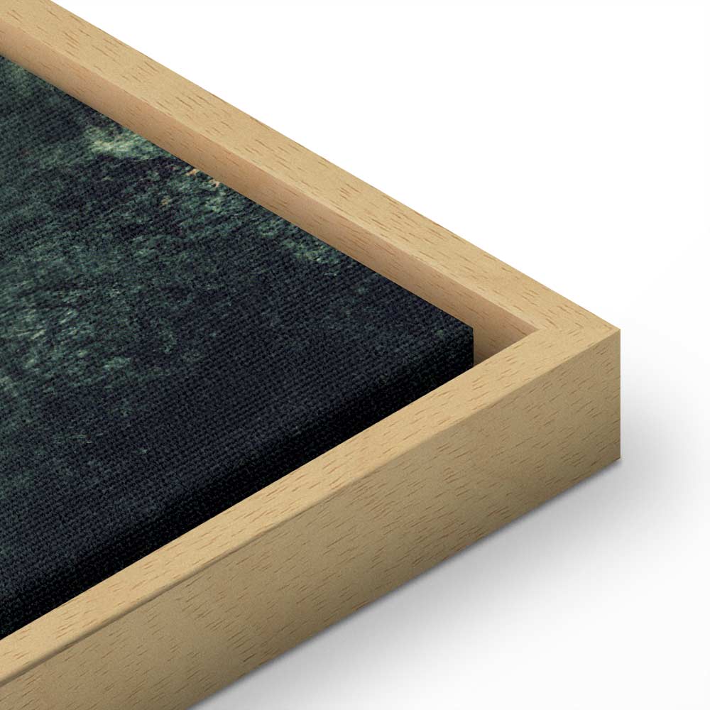 Foggy Abstract Grey Canvas Print