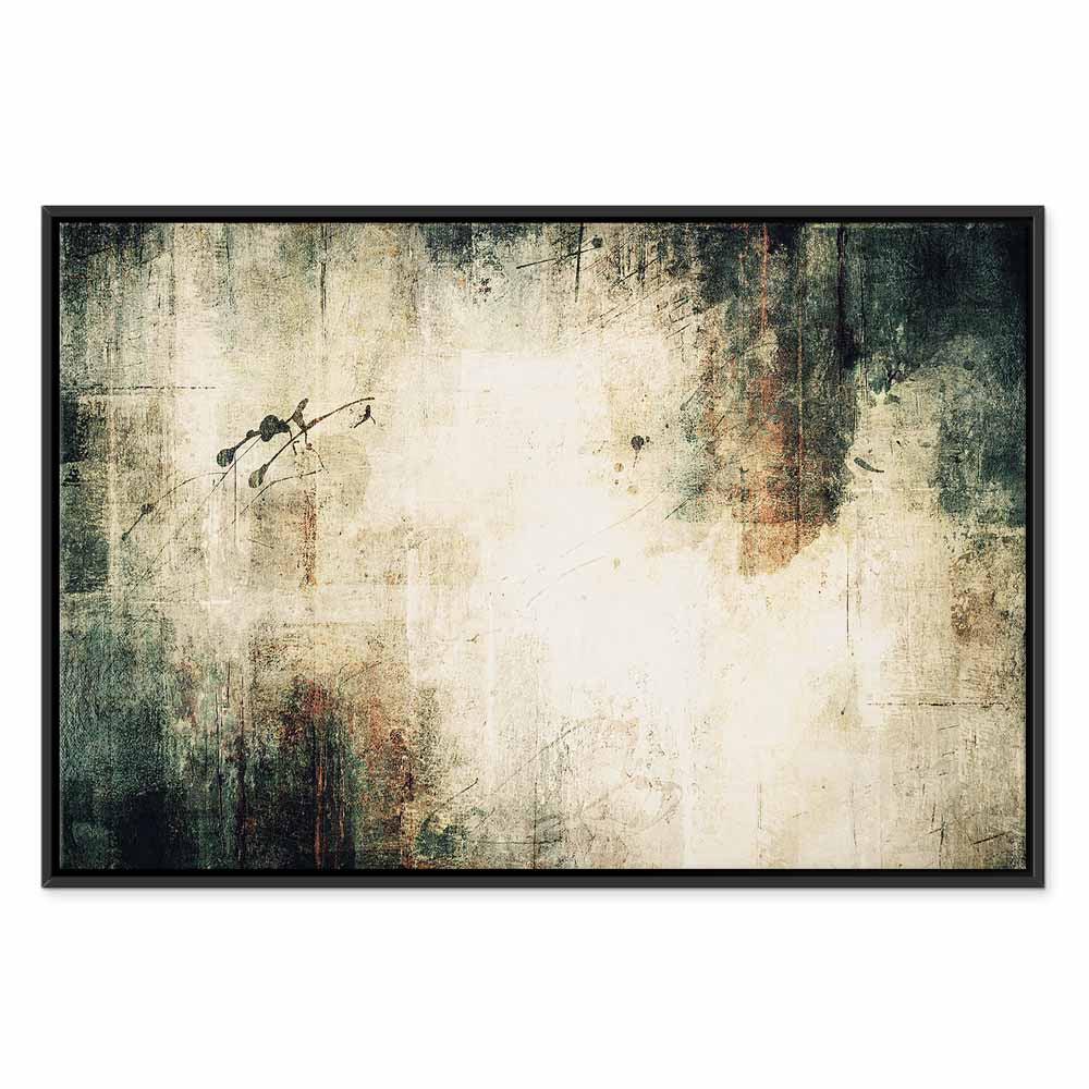 Foggy Abstract Grey Canvas Print