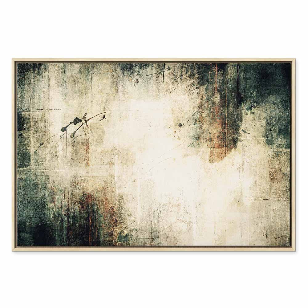 Foggy Abstract Grey Canvas Print