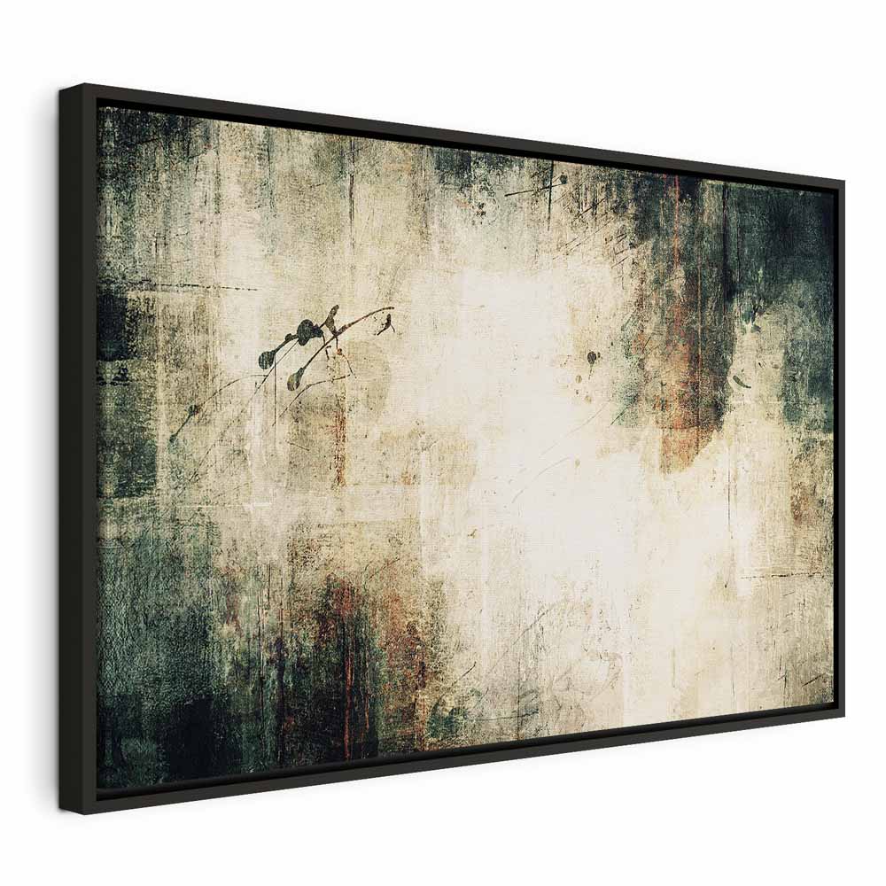 Foggy Abstract Grey Canvas Print