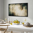 Foggy Abstract Grey Canvas Print