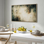 Foggy Abstract Grey Canvas Print