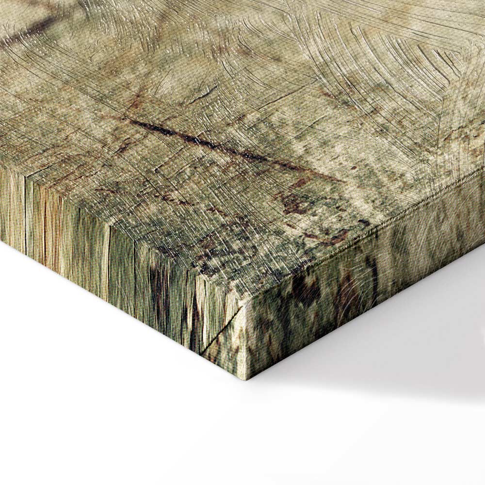 Foggy Abstract Grey Canvas Print