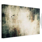 Foggy Abstract Grey Canvas Print