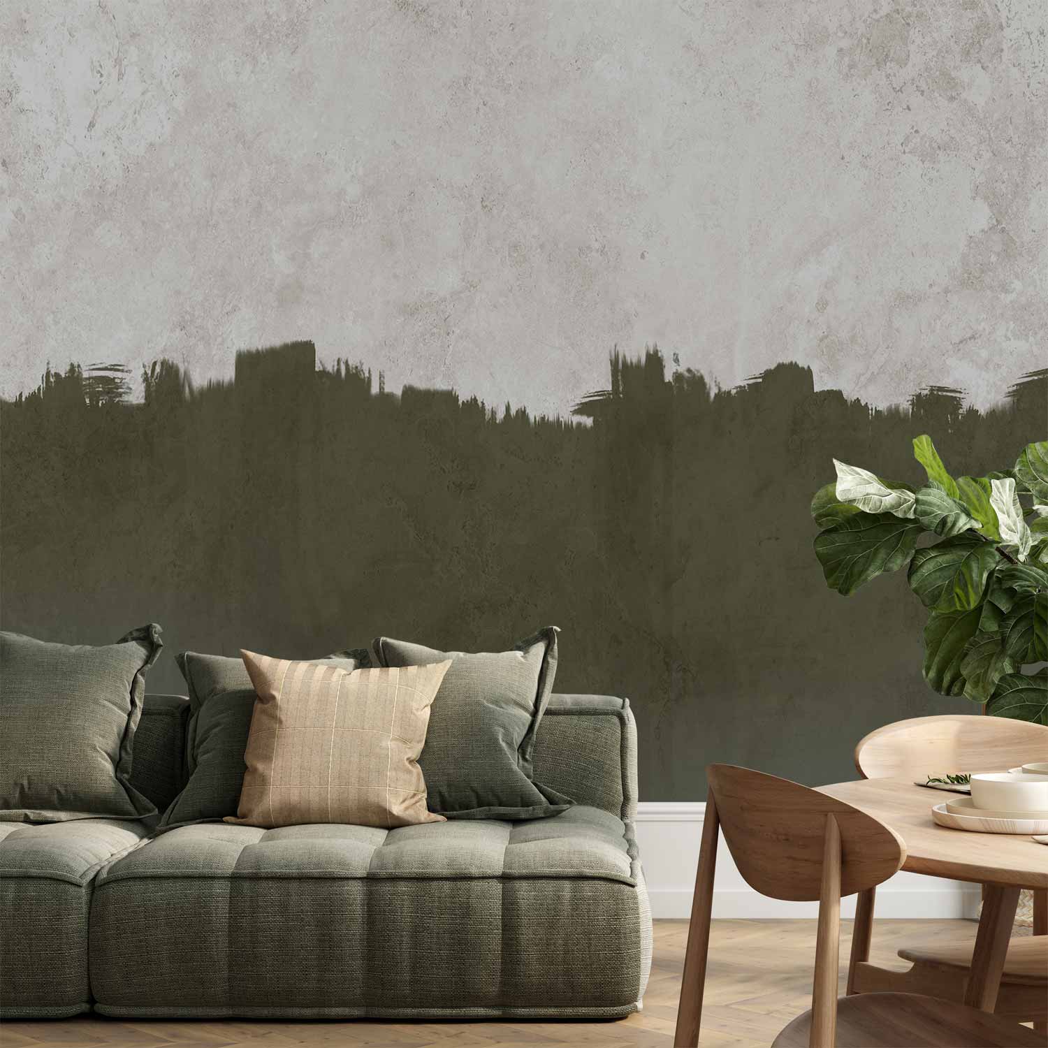 Wall Mural Olive Thoughts - Backgrounds and Patterns