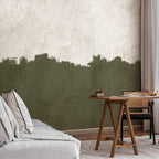 Olive Abstract Pattern Wall Mural
