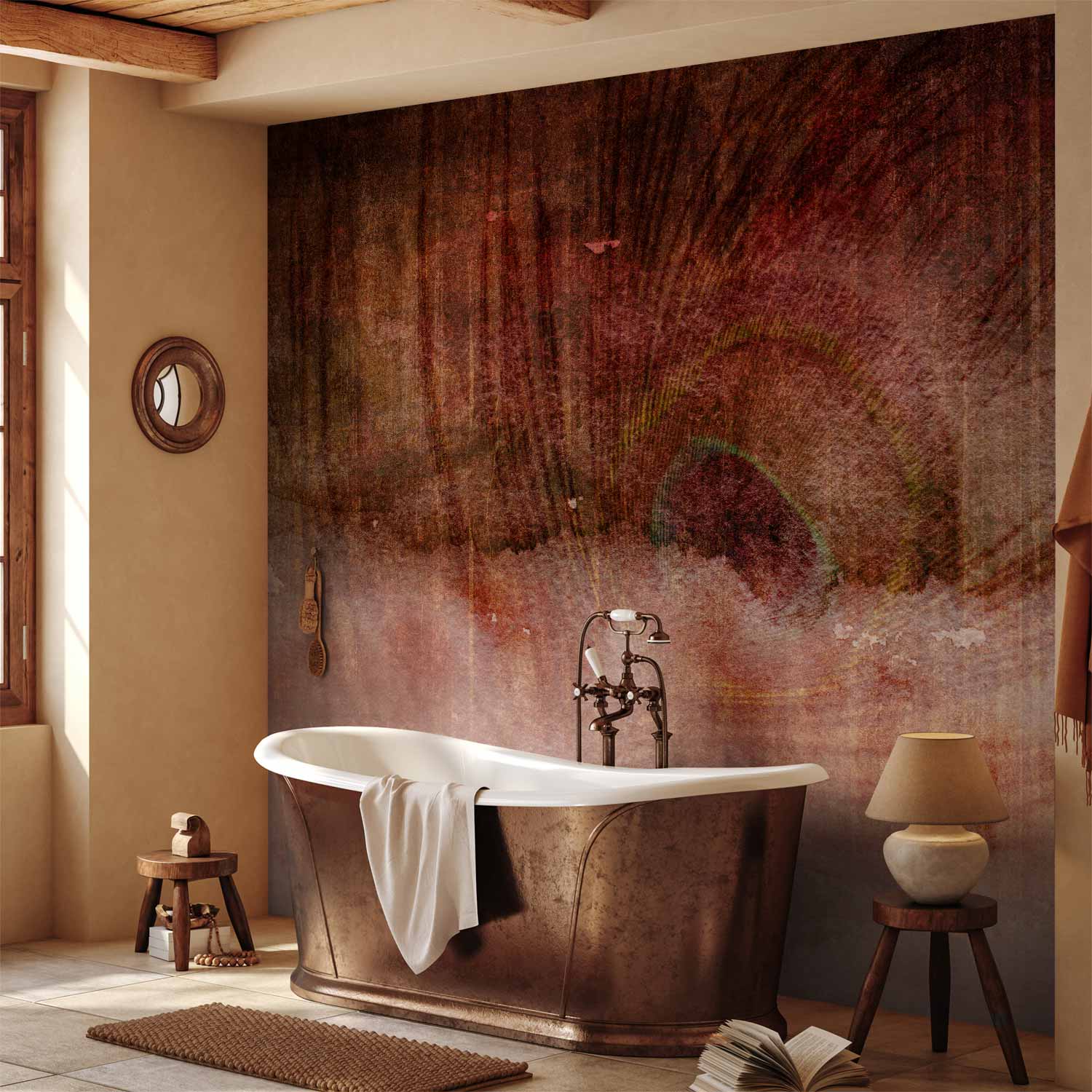 Abstract Edge Pattern Wall Mural