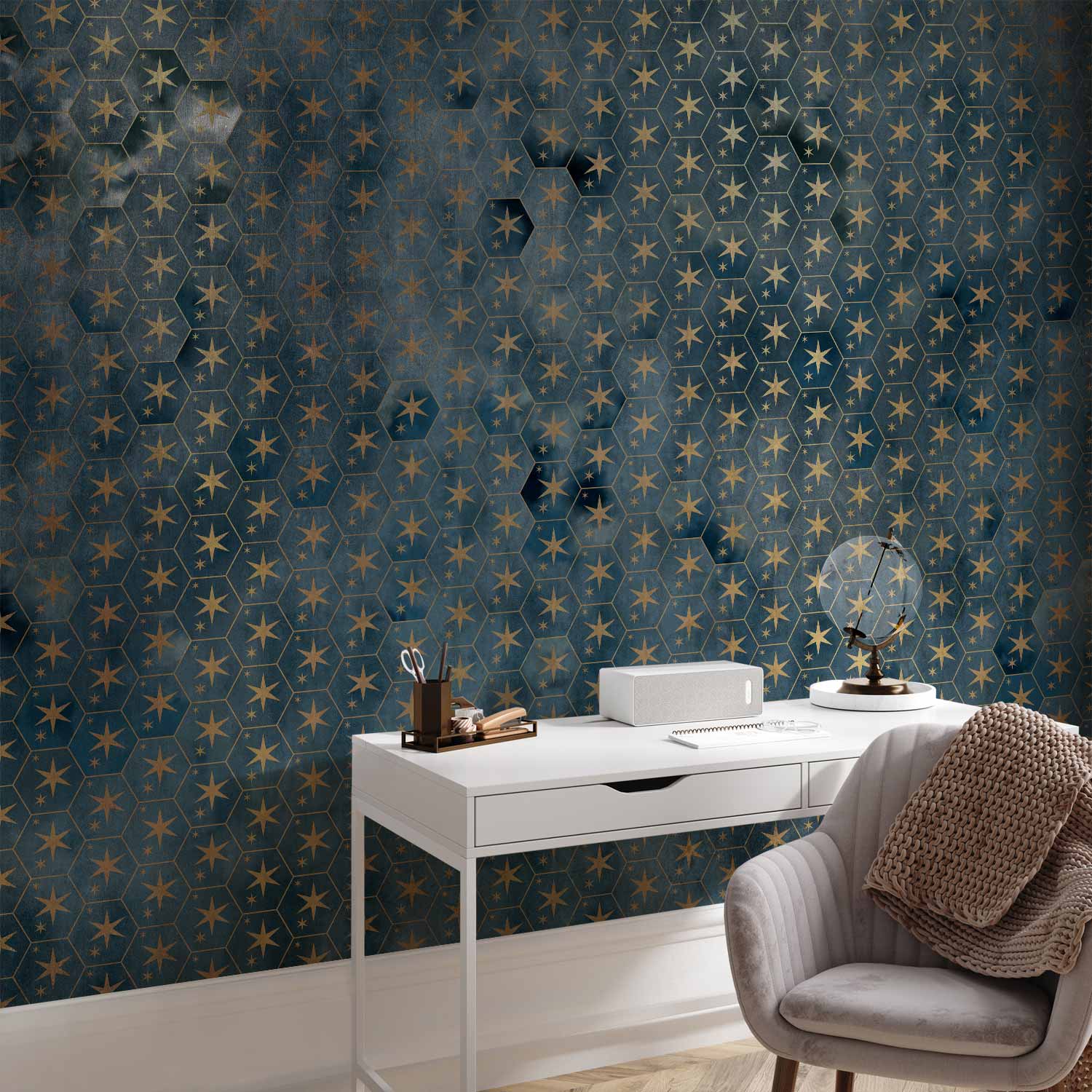 Noble Geometric Ornament Pattern Wall Mural