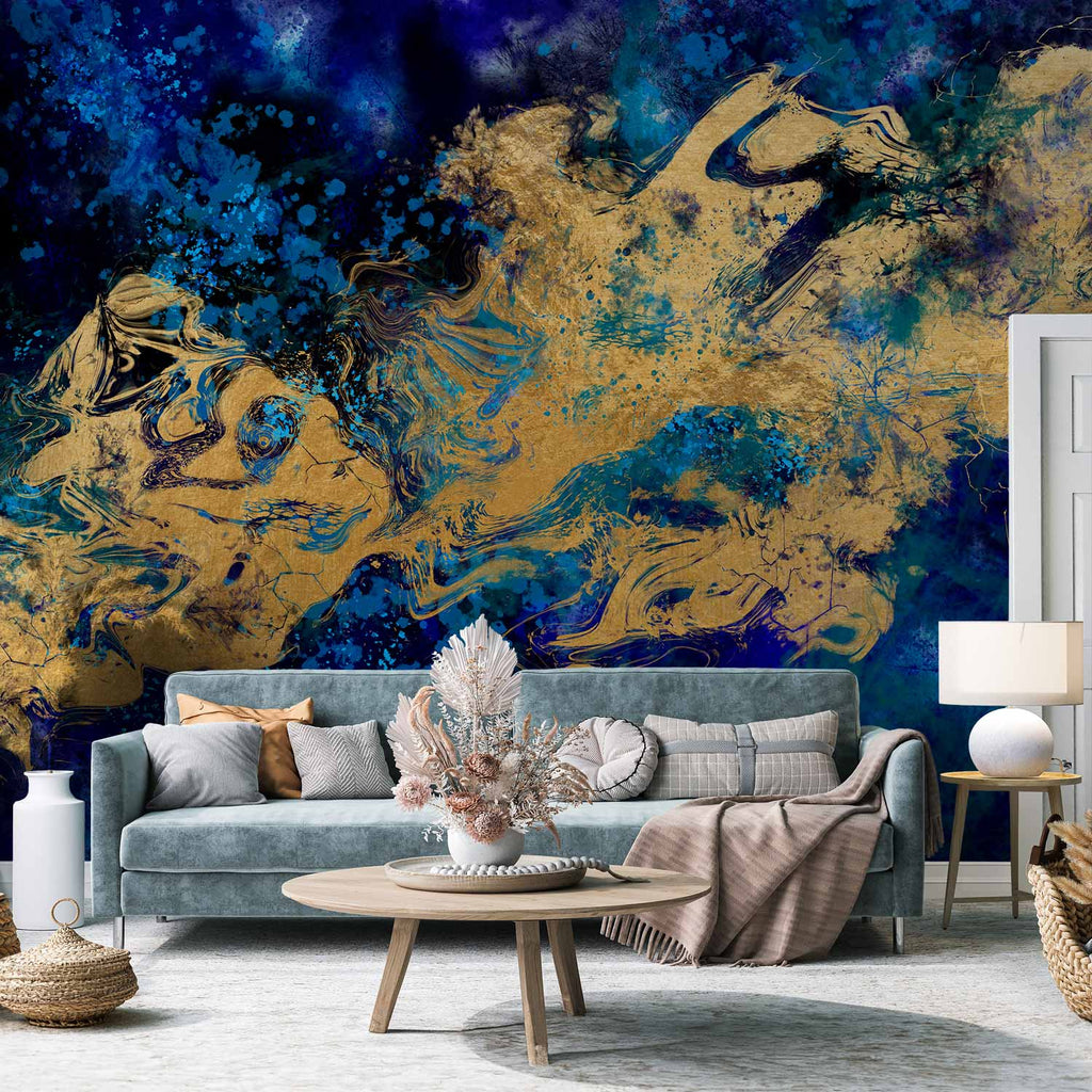 Abstract Blue Wall Mural - Gorgeous Blue