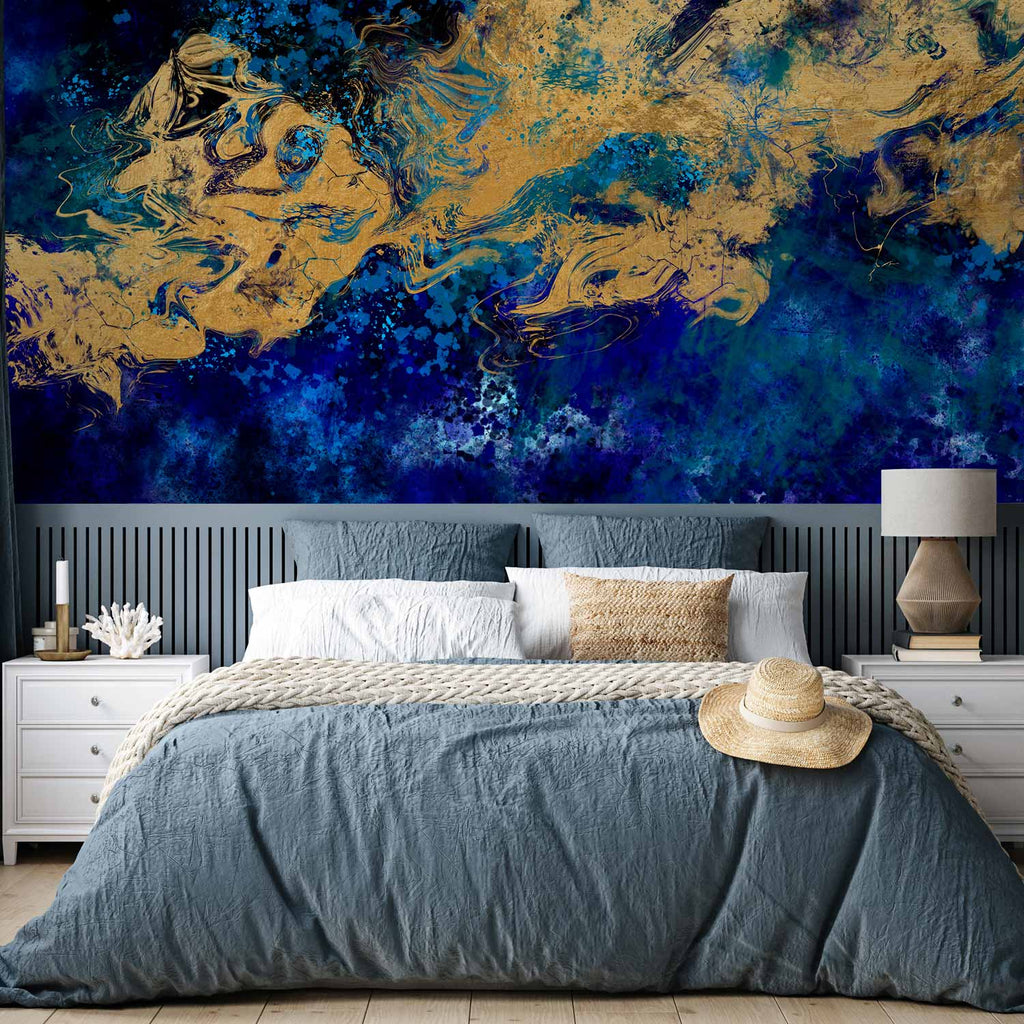 Gorgeous Blue Abstract Texture Wall Mural