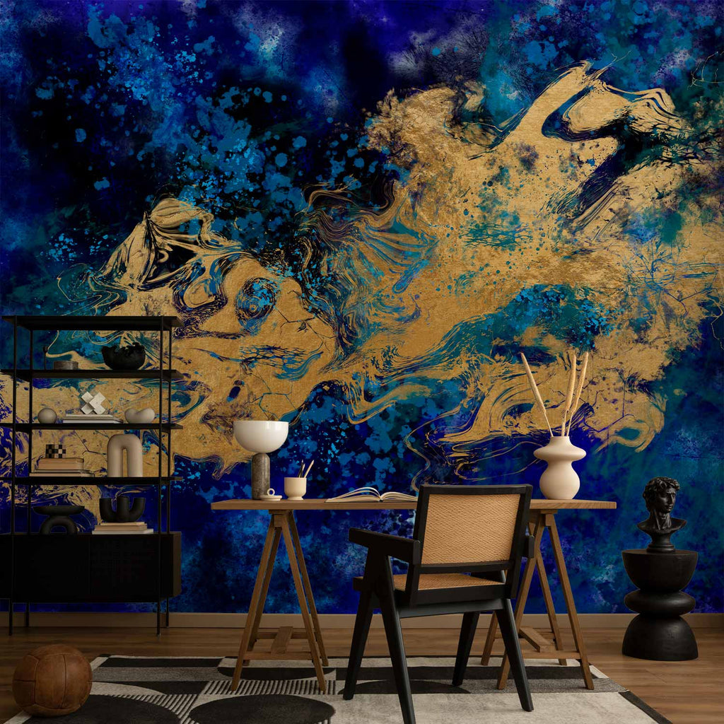 Gorgeous Blue Abstract Texture Wall Mural